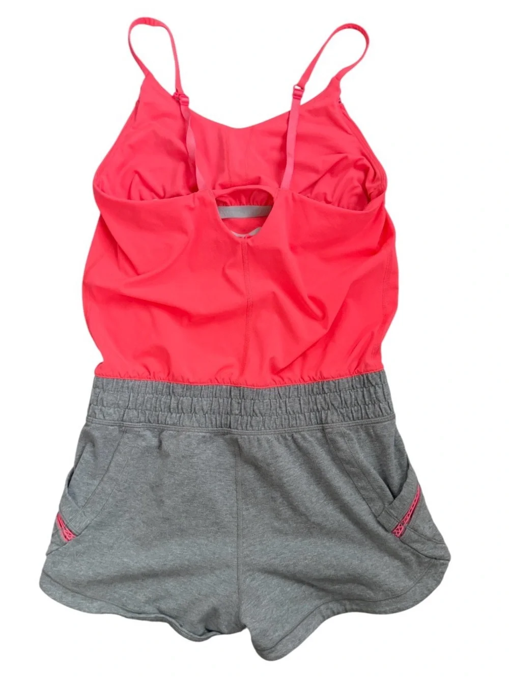 Ivivva Girls Neon Pink & Gray Pull-On Romper